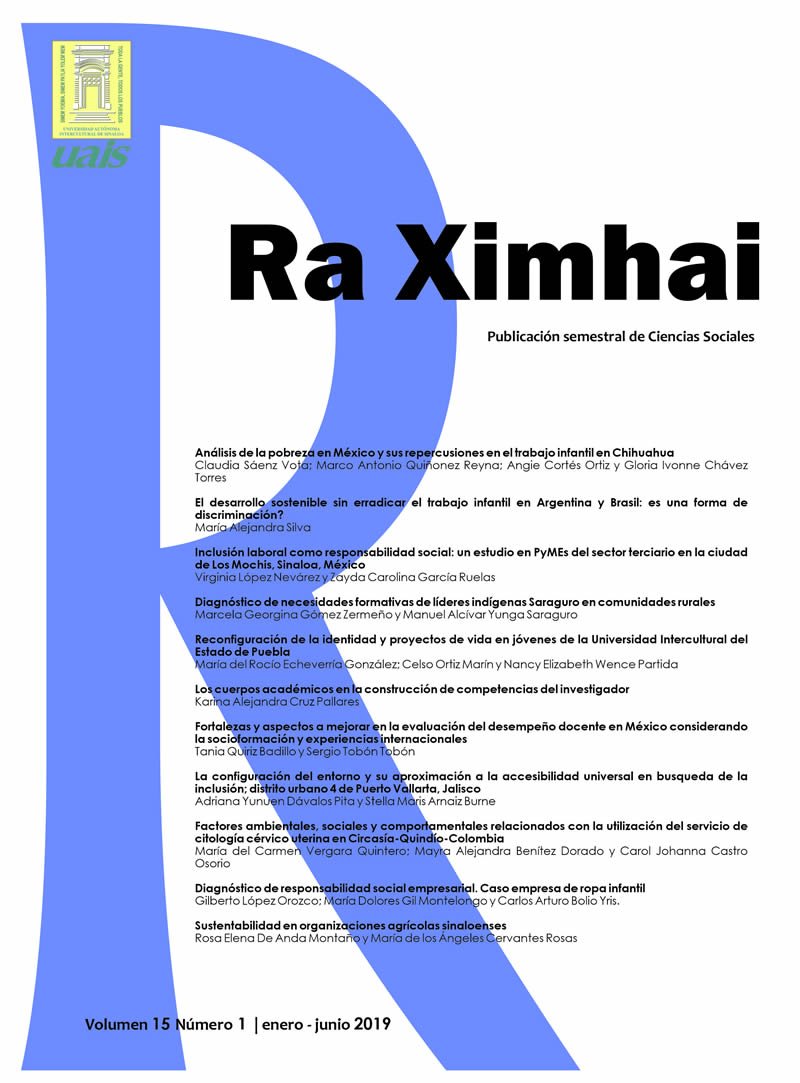 portada Ra Ximhai vol 15 num 1 ene jun 2019
