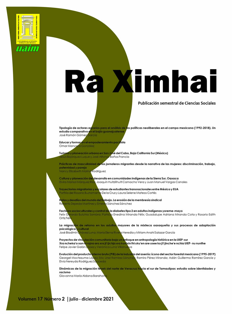 portada Ra Ximhai vol 17 num 2 jul dic 2021