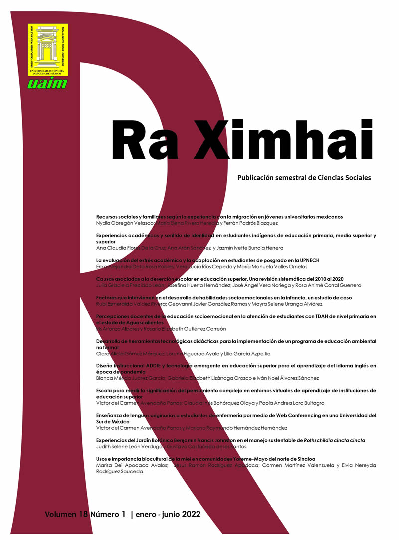 portada Ra Ximhai vol 18 num 1 ene jun 2022